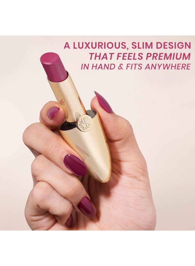 إنسايت أحمر شفاه كريمي مريح من إنسايت - لون "غير مخلص لكِ" | لمسة نهائية مطفية | مرطب | مع حمض الهيالورونيك وفيتامين هـ (3.4 غرام) - Image 4